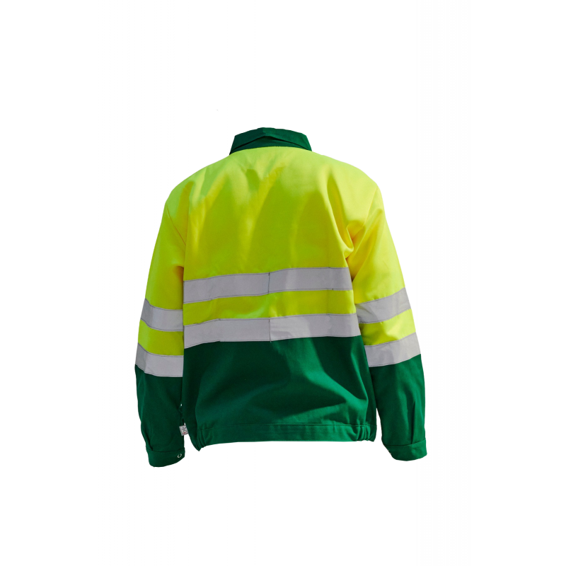 Veste haute visibilité avec bandes réfléchissantes d'alerte en ISO 20471  Veste Orange Jaune Fluo Veste de pluie veste de travail d'alerte protection