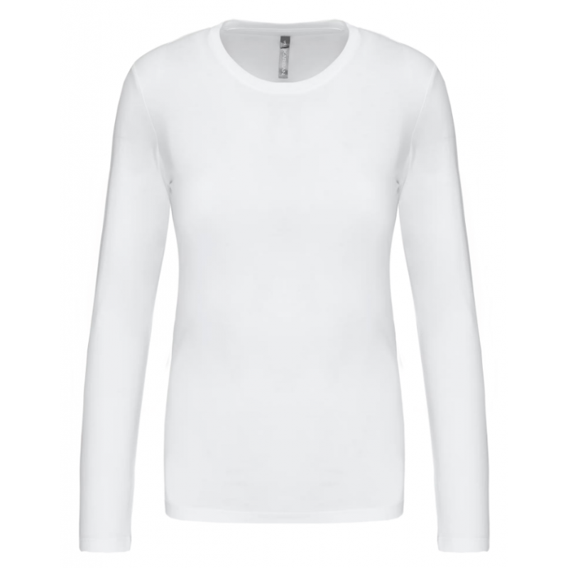 Tee shirt manche longue femme blanc on sale